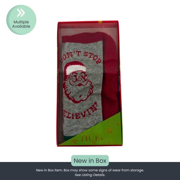 Footsie Christmas Socks Gift Set  - Don't Stop Believin' (2 Pack) - Picture 1 of 5